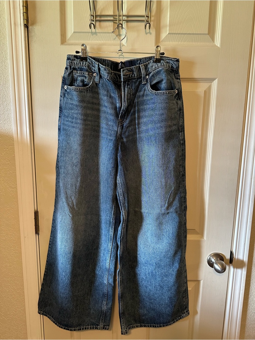 GAP Women's Wide Leg Flare Jeans - Dark Blue